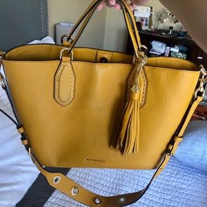Michael Kors mustard colored purse